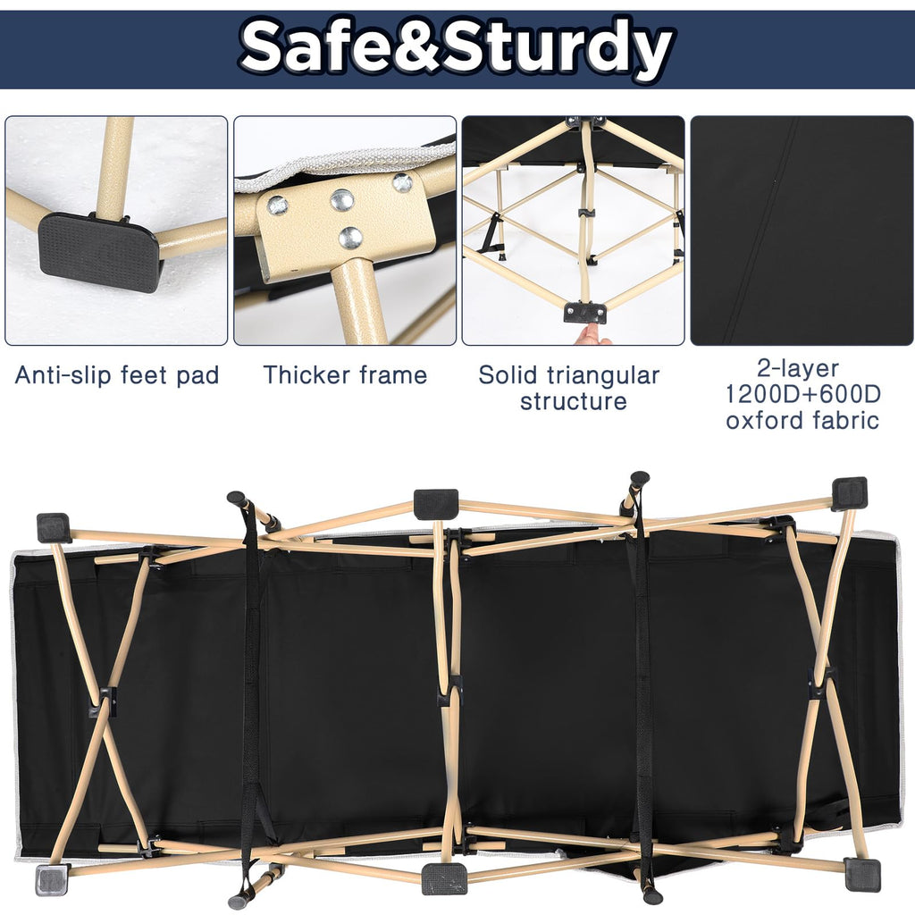 2 Pack Camping Cot with Carry Bag Z28936