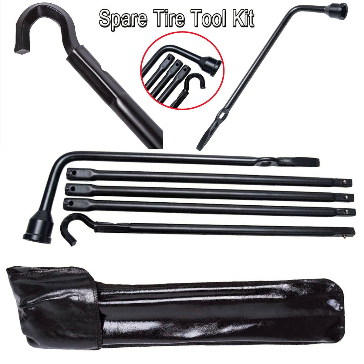 Spare Tire Lug Wrench Tool and 2 Ton Scissor Jack Q442