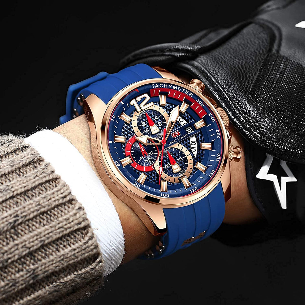 Men's Chronograph Waterproof Analog Quartz Watch X418