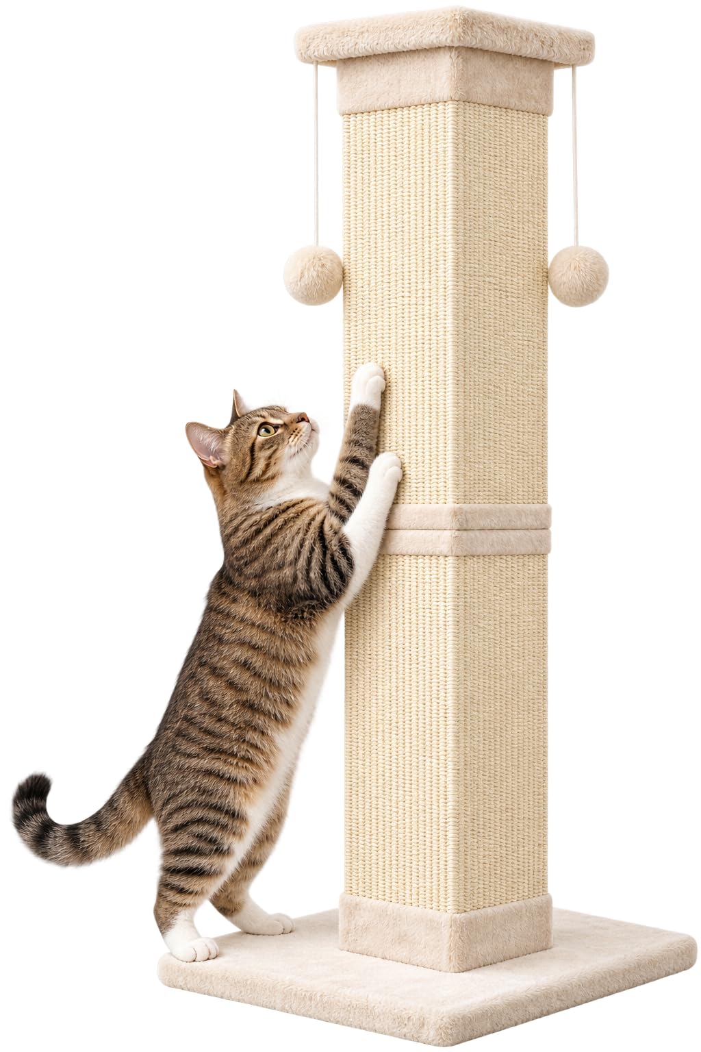 33 Inch Nature Sisal Cat Scratching Post N719728