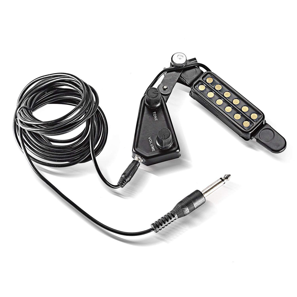 12 SoundHole Acoustic Guitar Pickup with Tone and Volume Control R602484