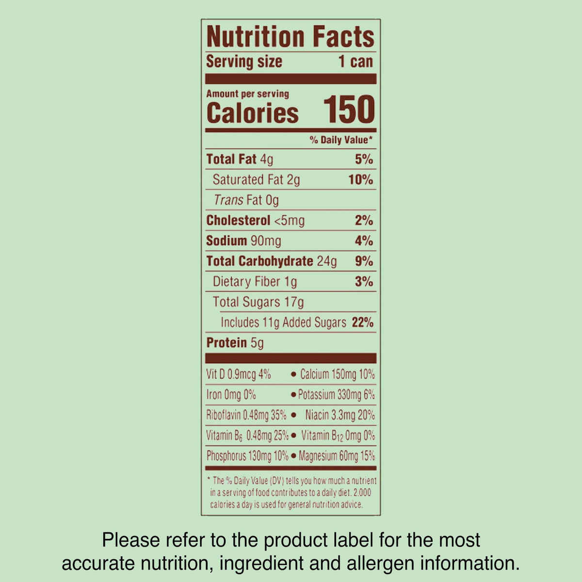 Chocolate Beverage Drink 24 Pack 8 fl oz Cans U389