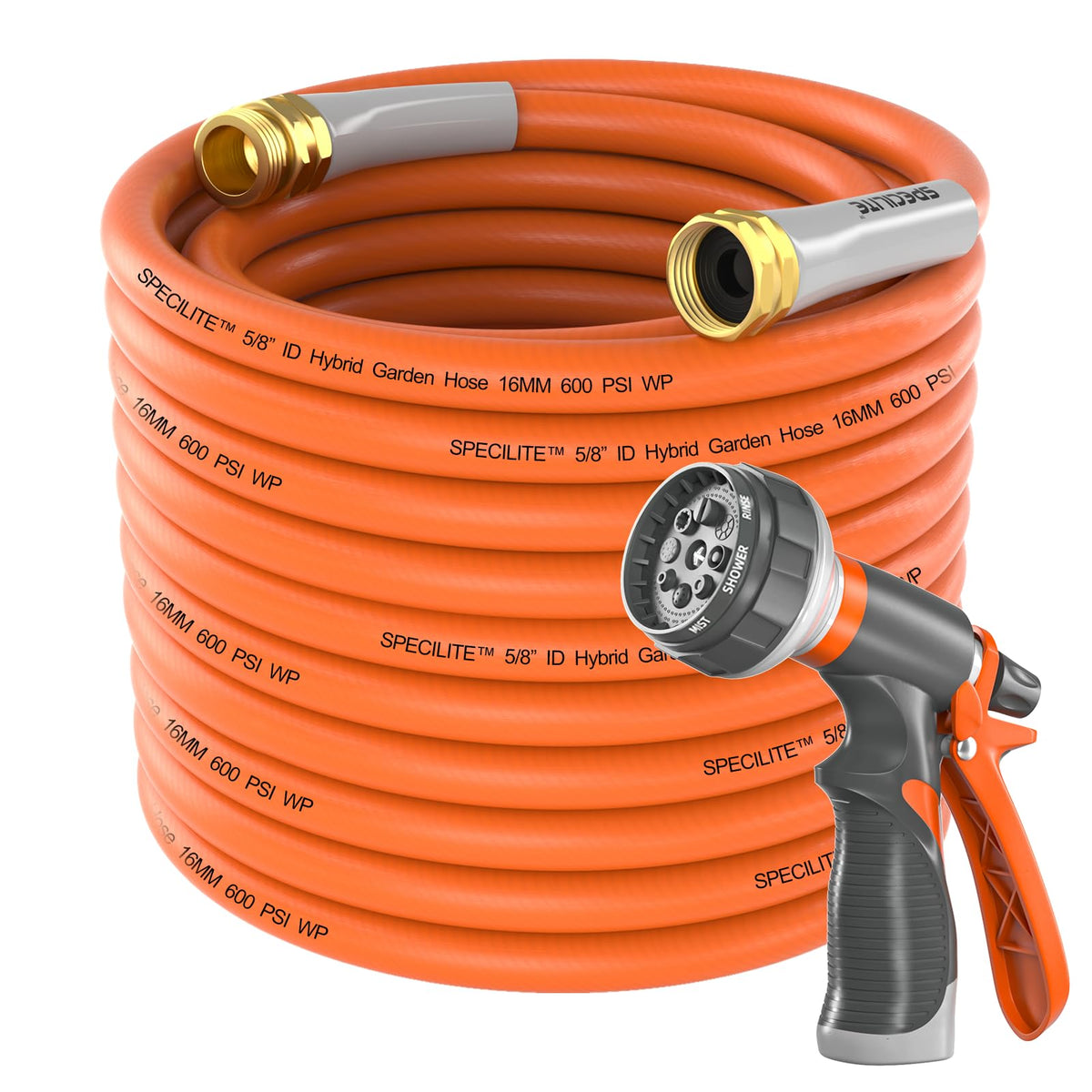 Garden Water Hose 50 ft x 5/8" Heavy Duty Flexible R29357