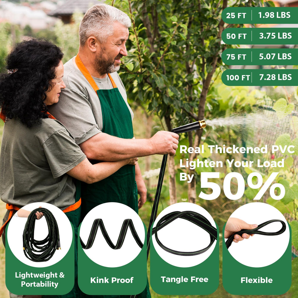 100 ft Heavy Duty Non-Expandable Garden Hose T490