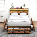 Queen Bed Frame with 8 Storage Drawers F789581