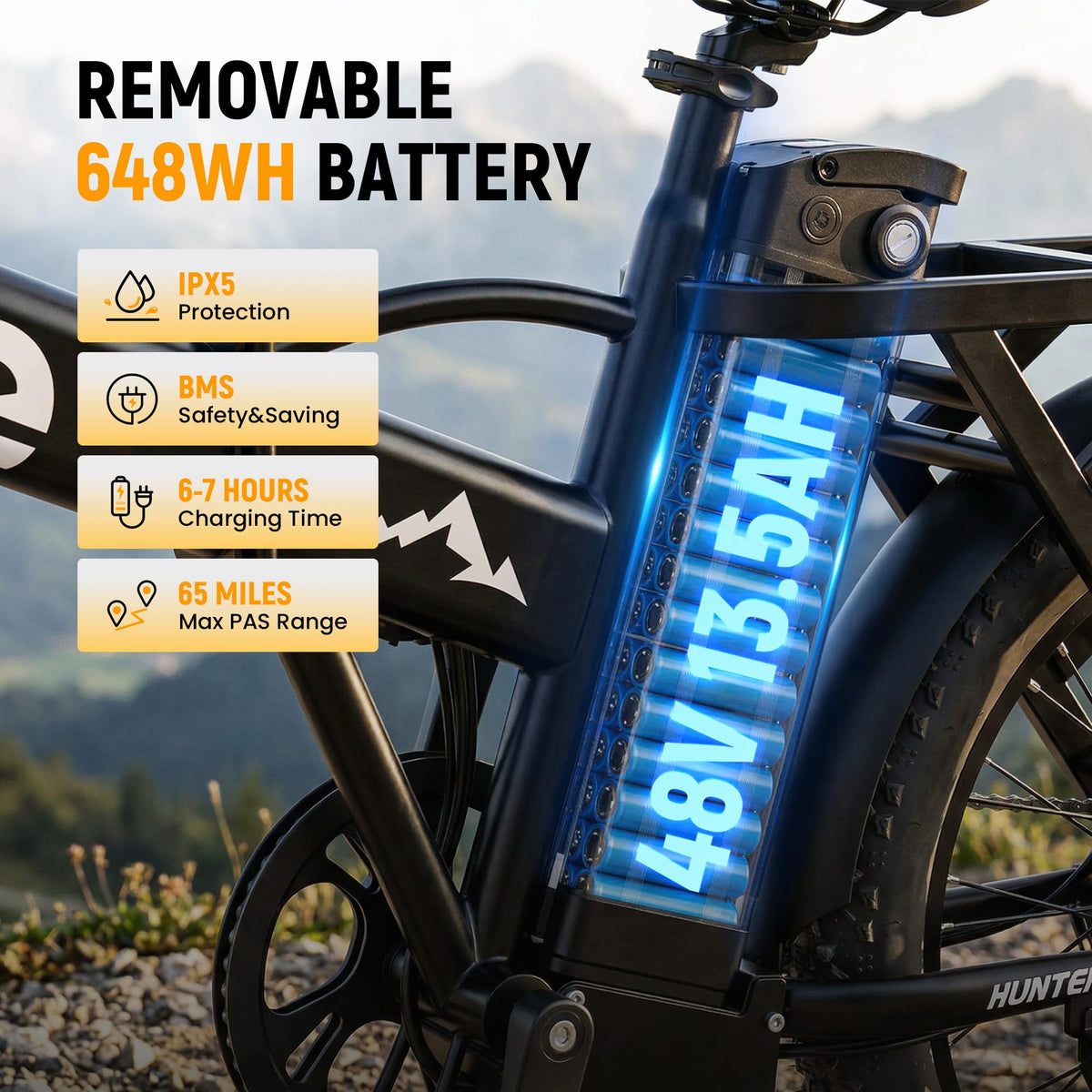 Foldable Electric Bike with 20" Fat Tires P181