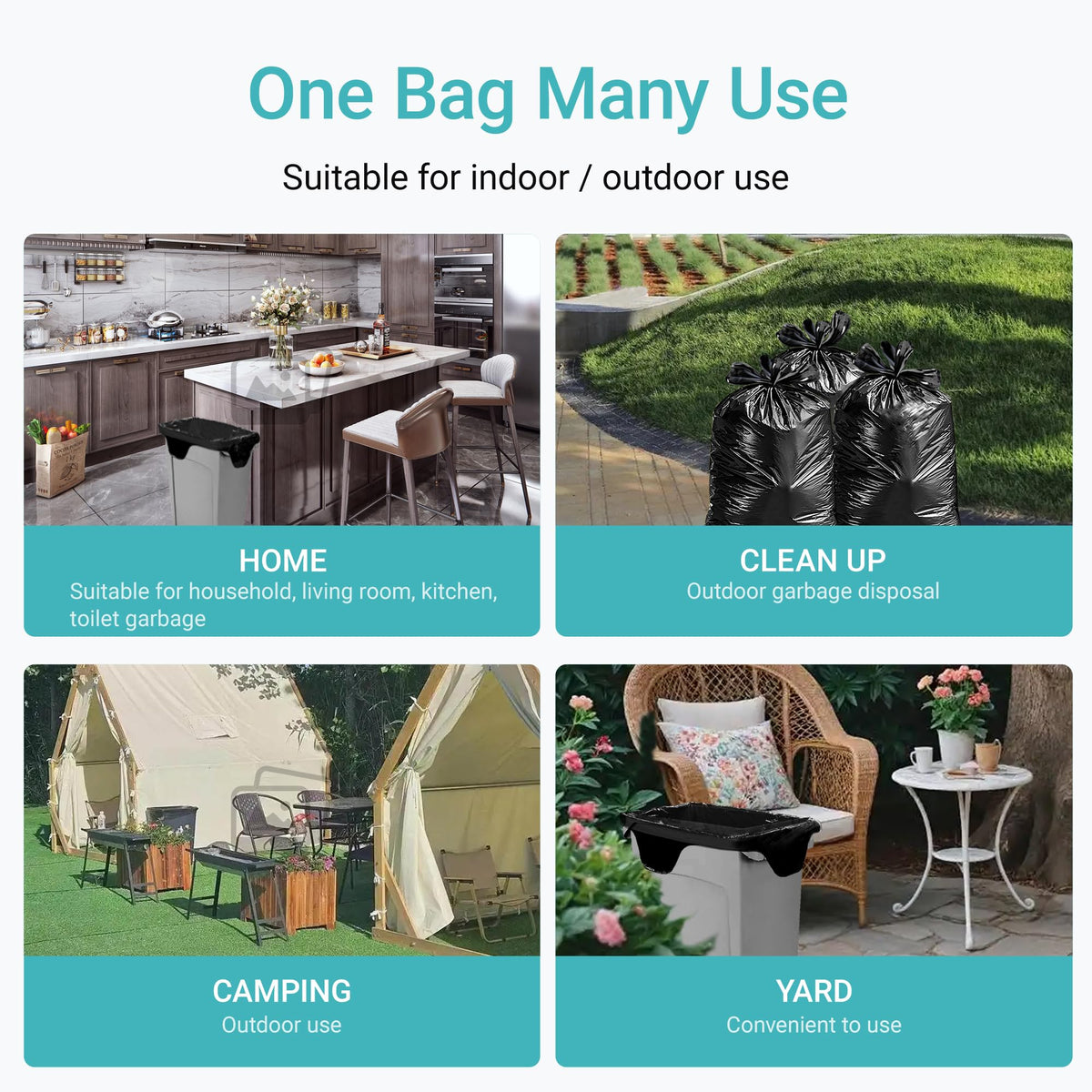 23 Gallon Trash Bags 120 CT 1.2 Mil W97830