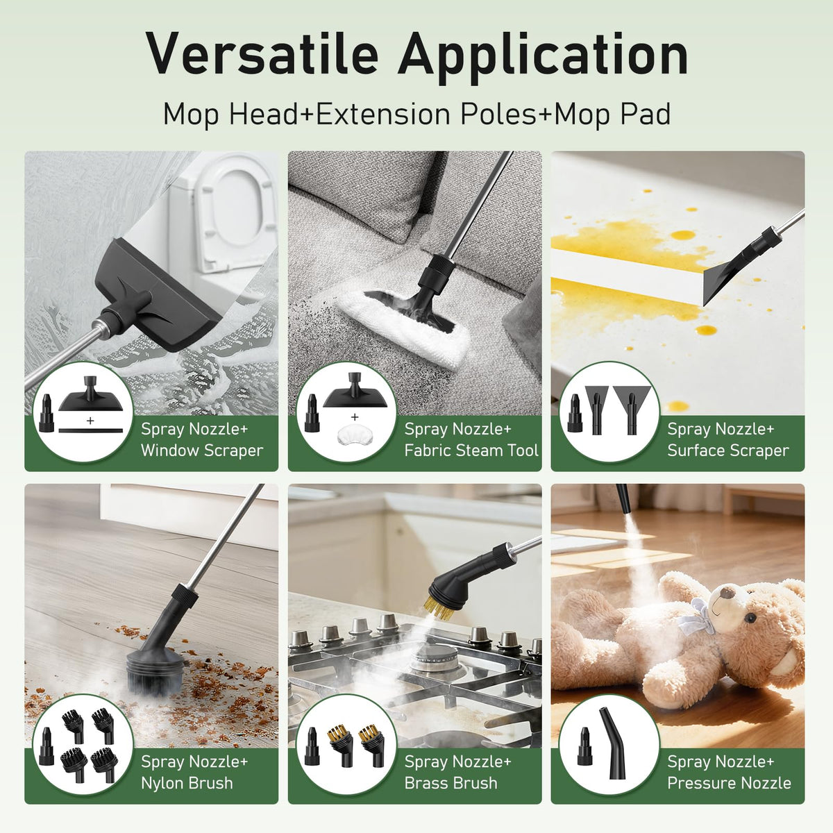 2500W Steam Mop Cleaner with 37 Accessories E82613