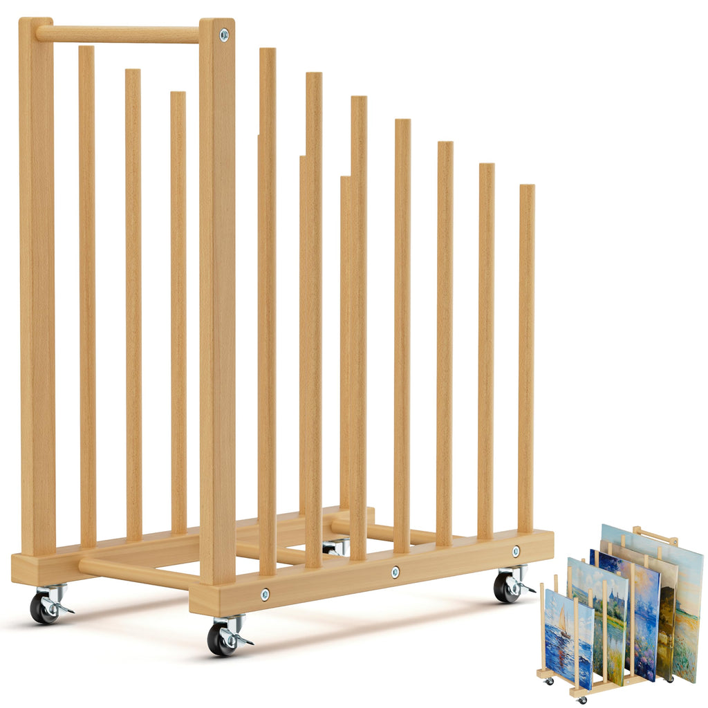Canvas Storage Rack with Wheels and Handle Z49589