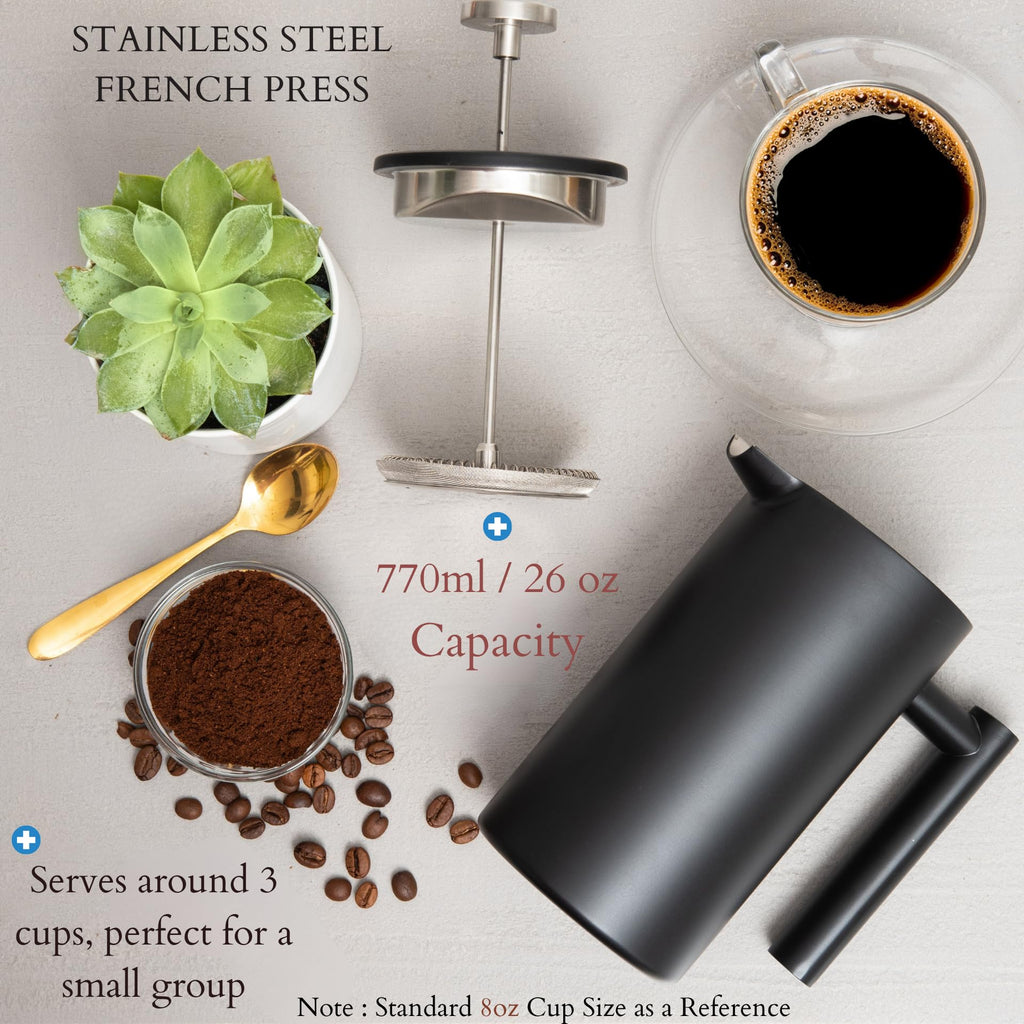 26 Oz Stainless Steel French Press G1625