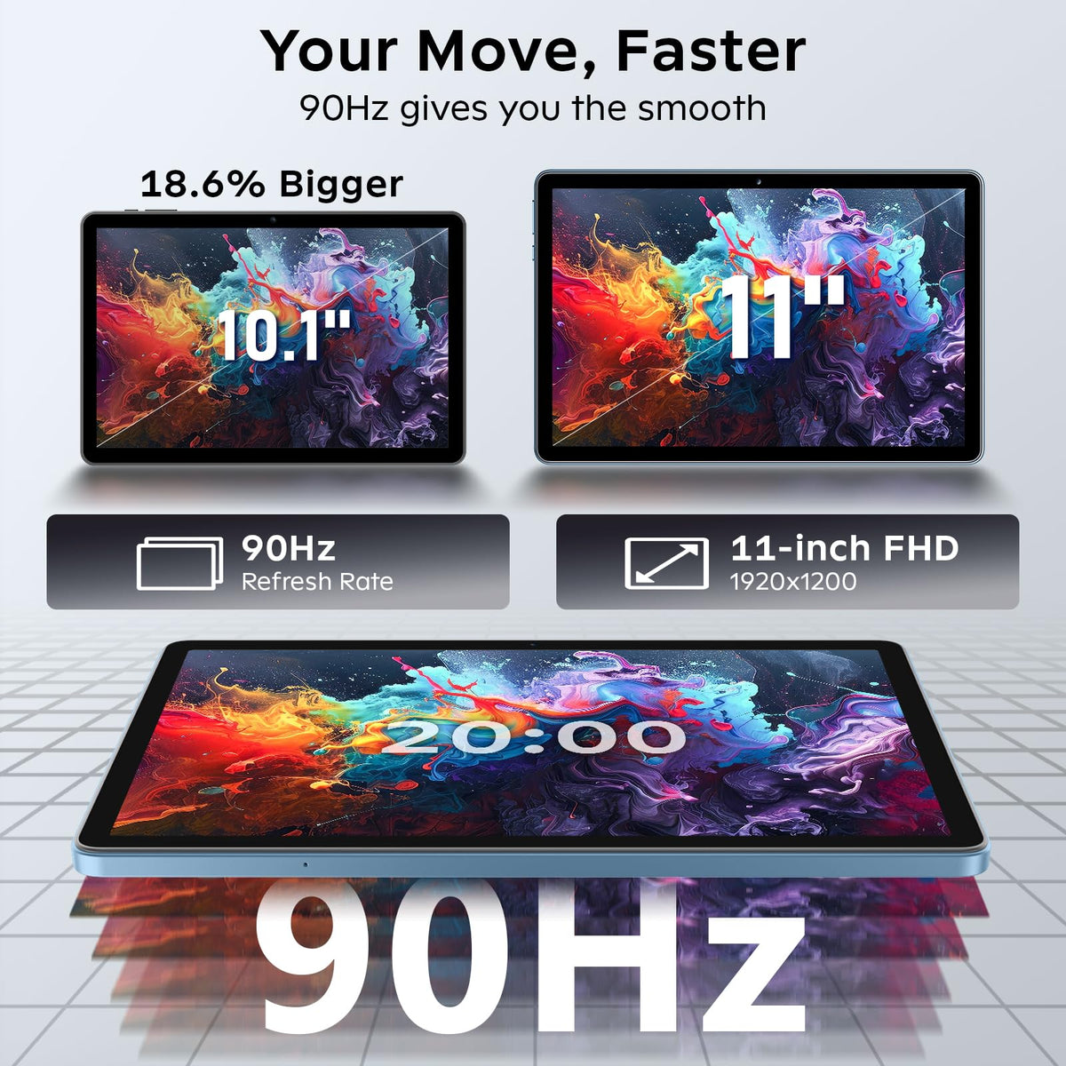 11 Inch Android 16 Tablet with Keyboard Z708