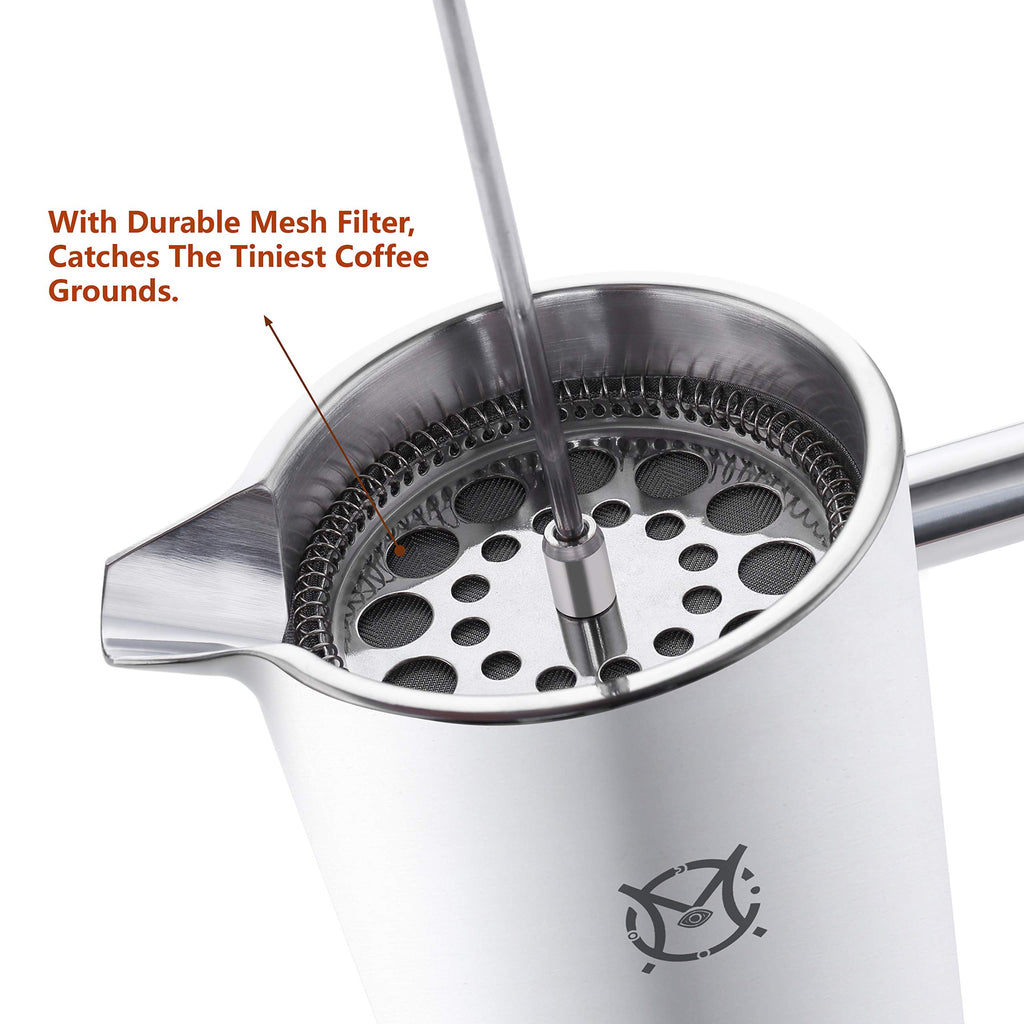 Single Serve Stainless Steel Thermal French Press M243