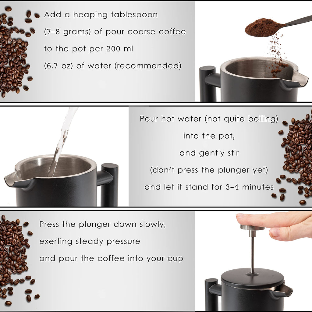 26 Oz Stainless Steel French Press G1625