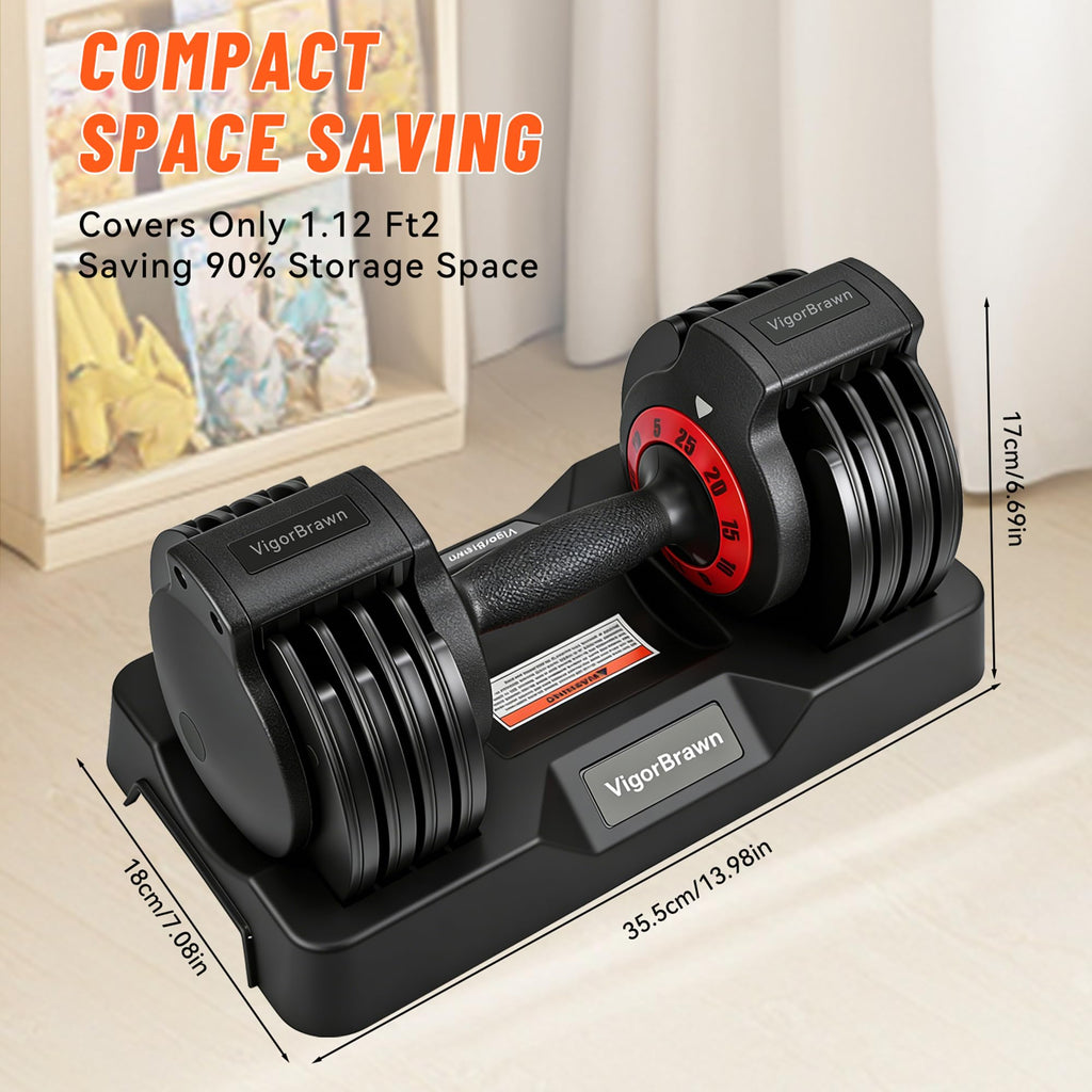 Adjustable Dumbbell Set with Storage Case R1377