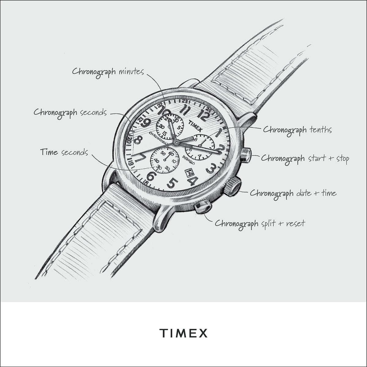 43mm Analog Watch with 100M Water Resistance A48939