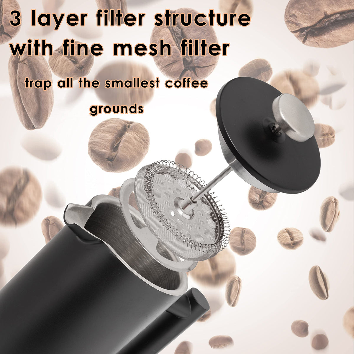 26 Oz Stainless Steel French Press G1625