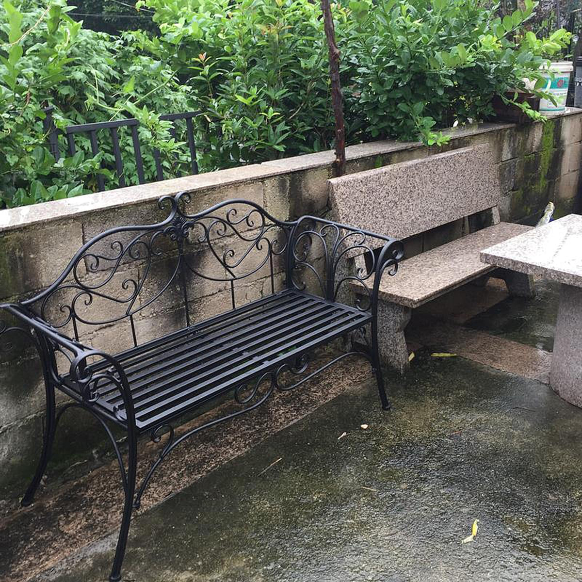 2-Seat Metal Outdoor Bench R131