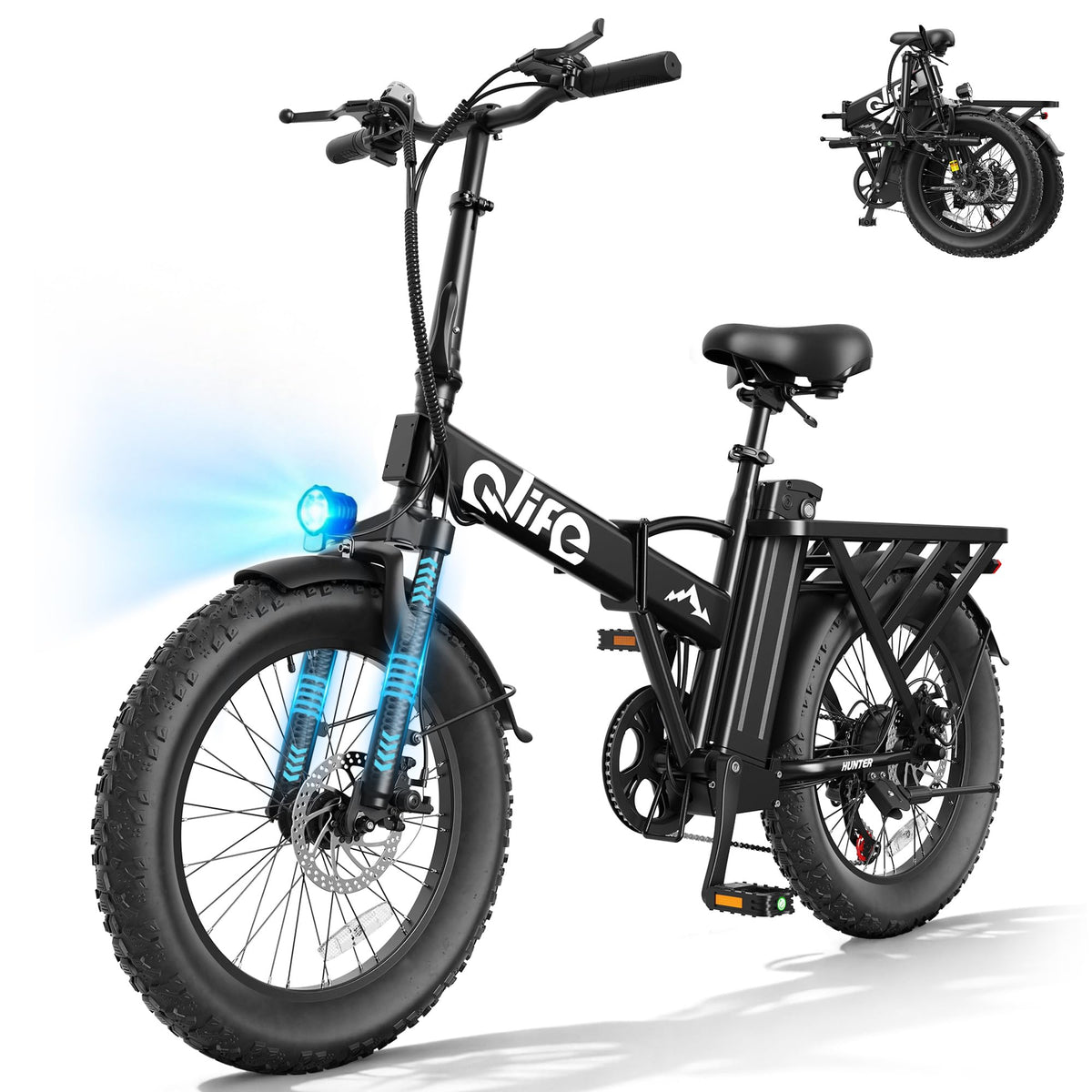 Foldable Electric Bike with 20" Fat Tires P181