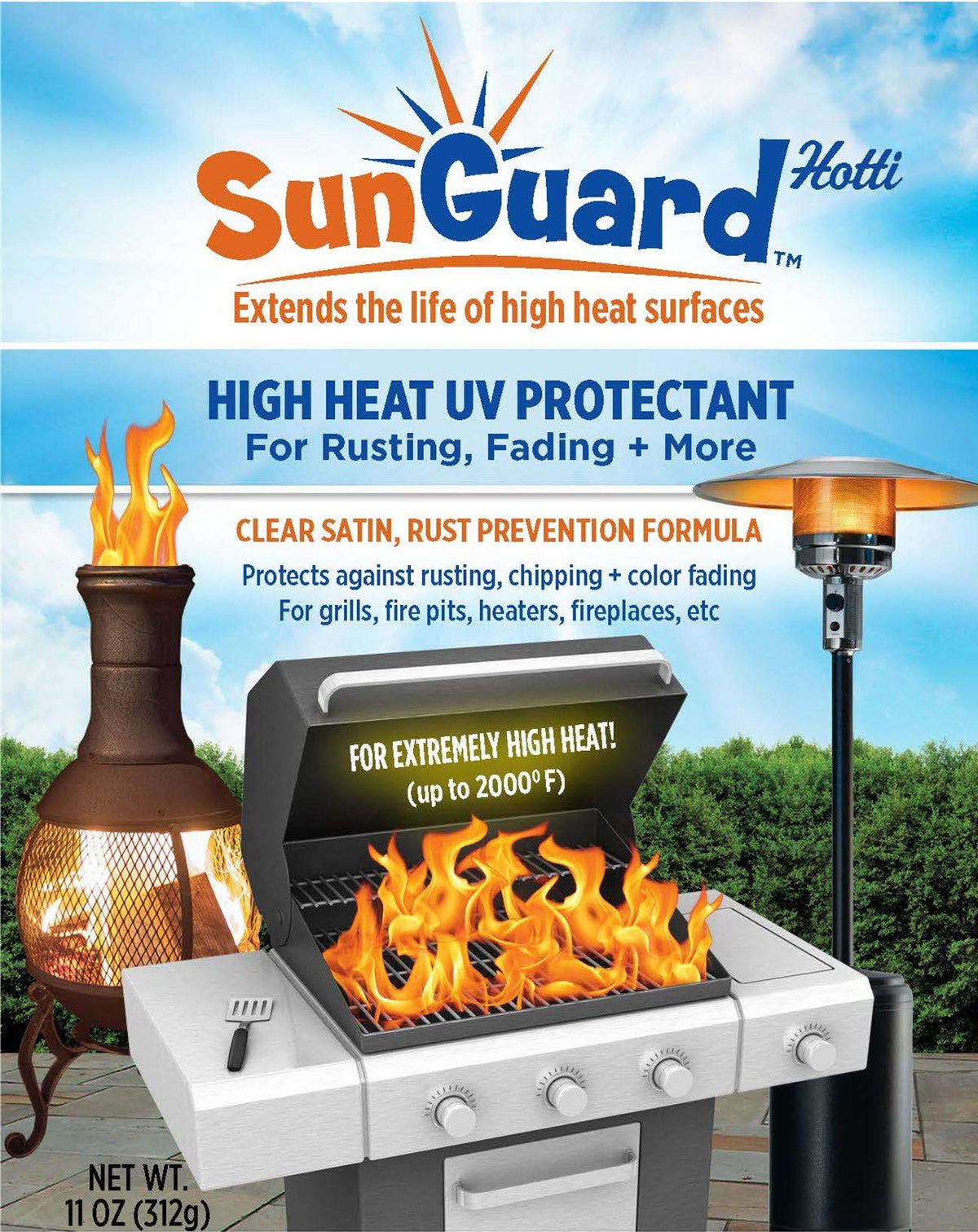 Clear Satin High Heat UV Protectant Spray L4338