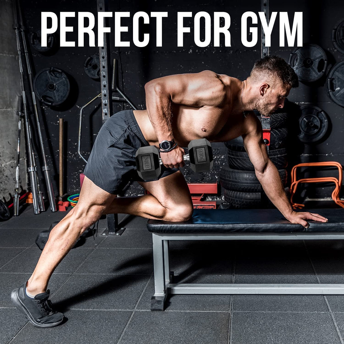 PVC Coated Hex Dumbbells Q863