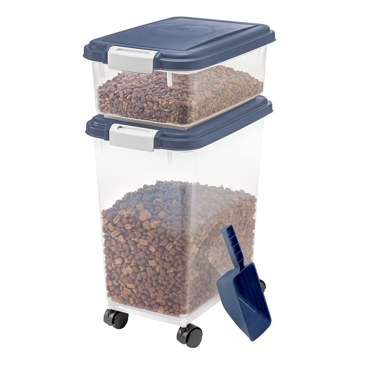 33qt + 12qt Airtight Pet Food Storage Container Combo with Scoop H534