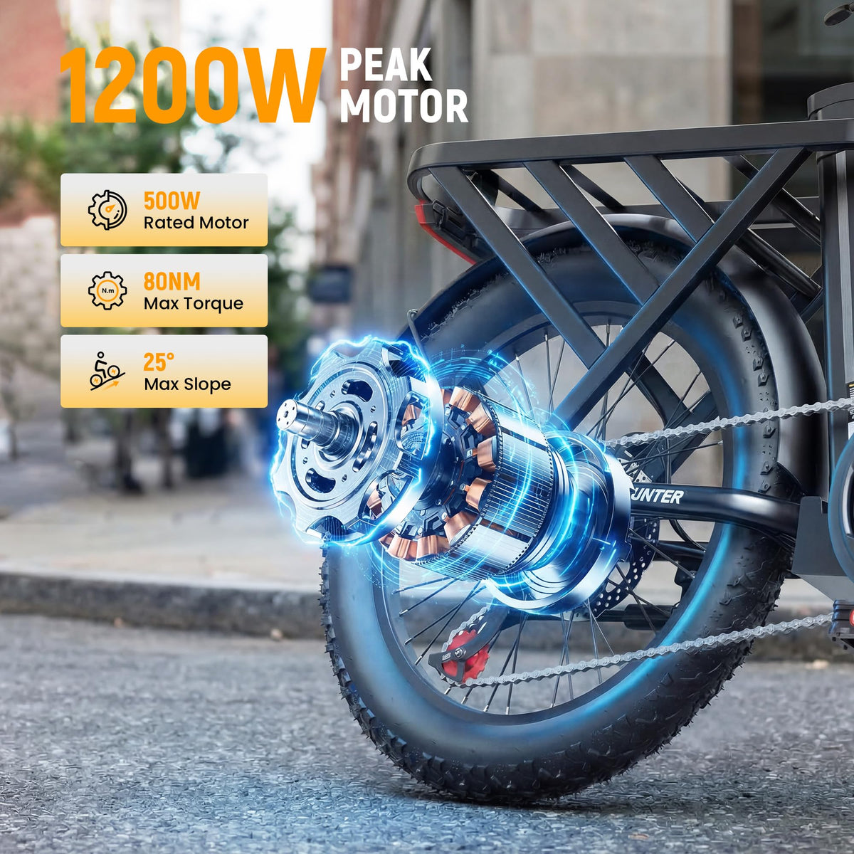 Foldable Electric Bike with 20" Fat Tires P181