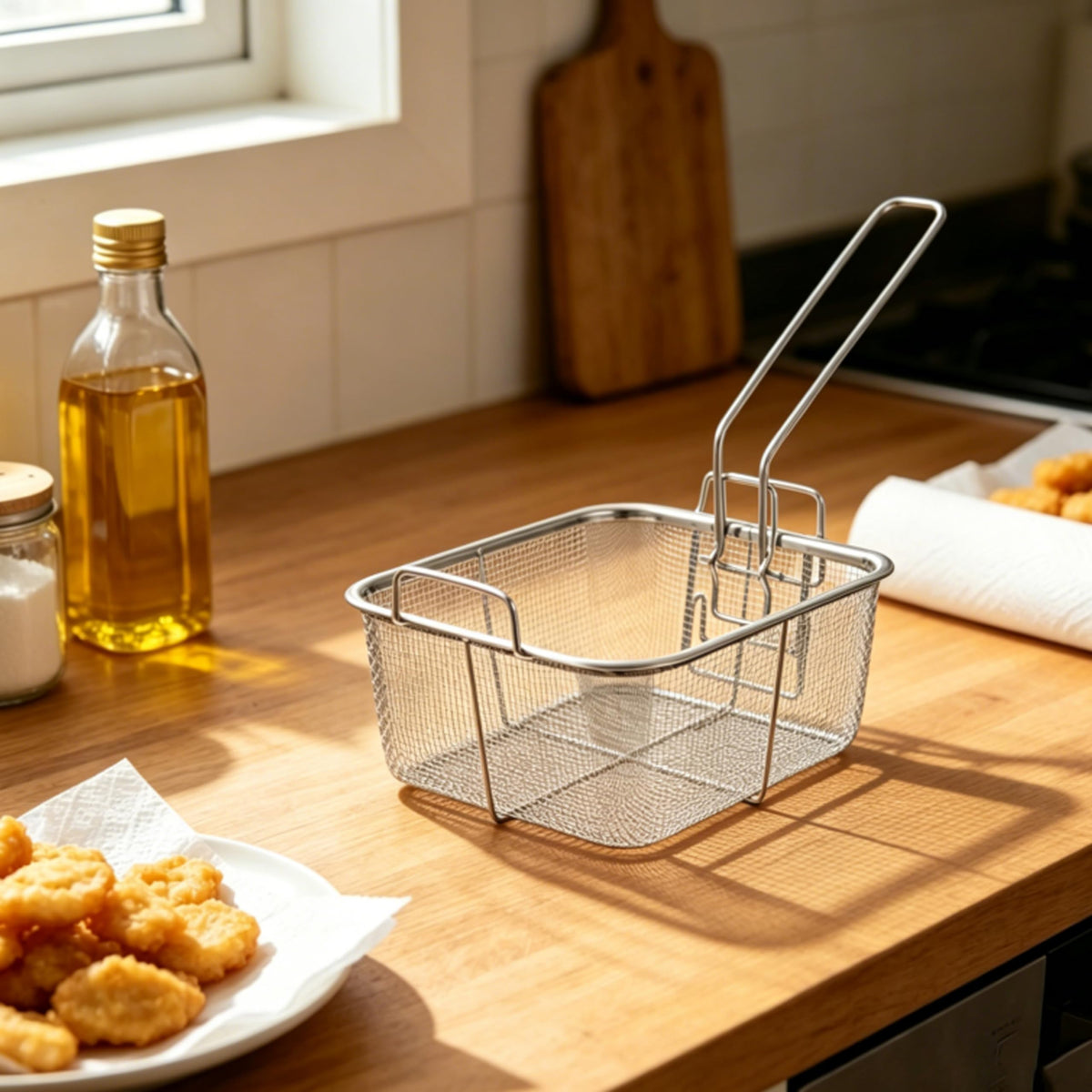 7.8 Inch Stainless Steel Deep Fry Basket B831