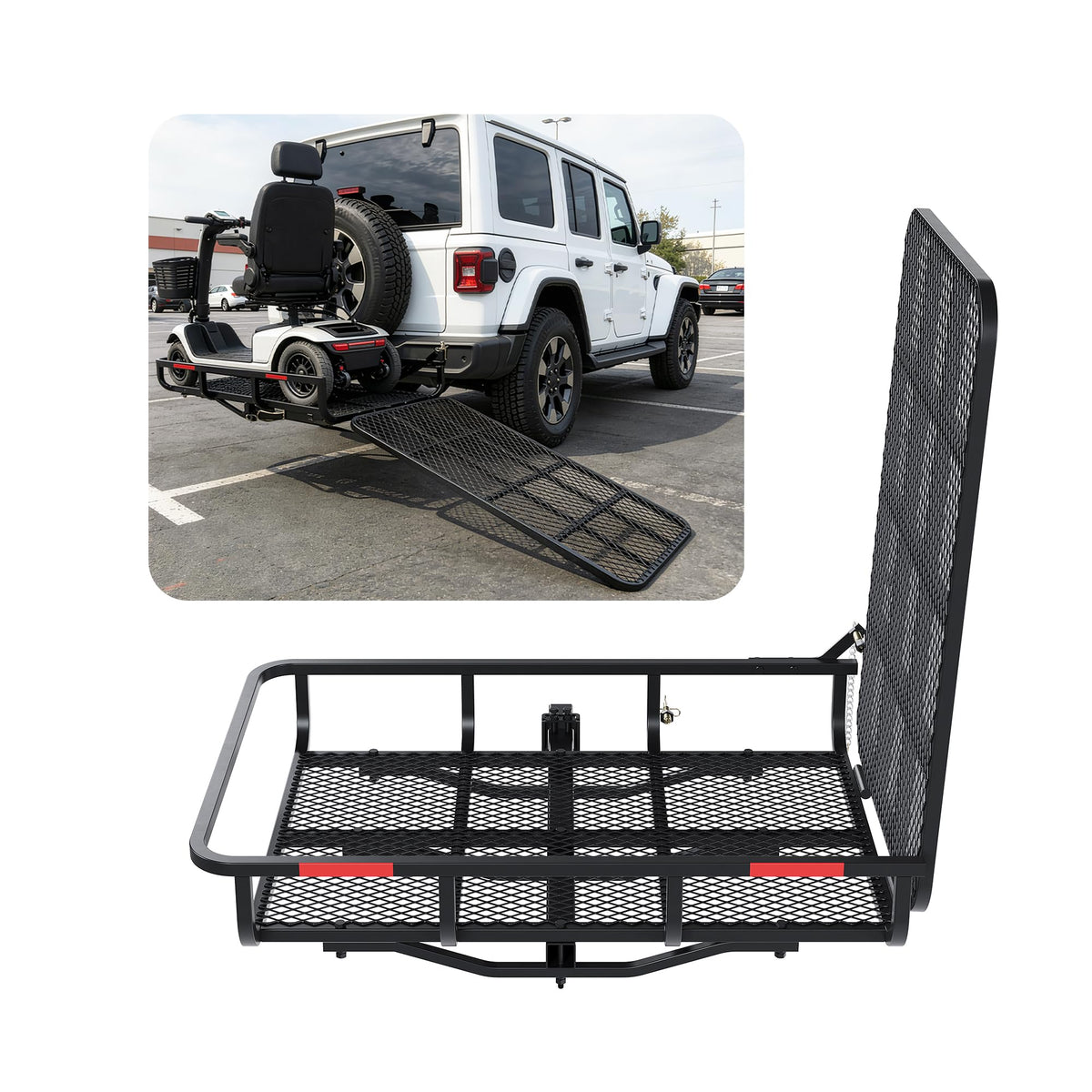 Hitch Mount Carrier with Folding Ramp K56992