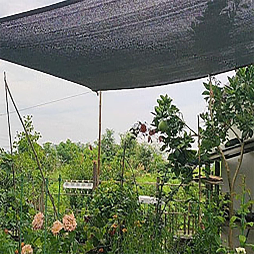 90% UV Resistant Black Shade Cloth with Grommets 5x9m X61330