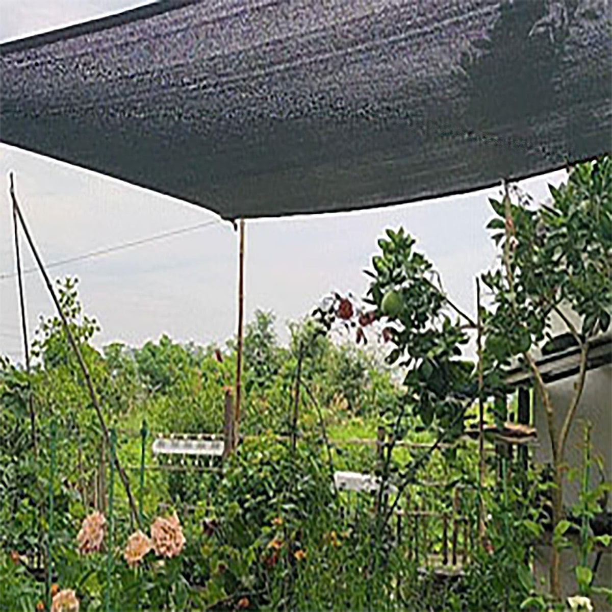 90% UV Resistant Black Shade Cloth with Grommets 5x9m X61330