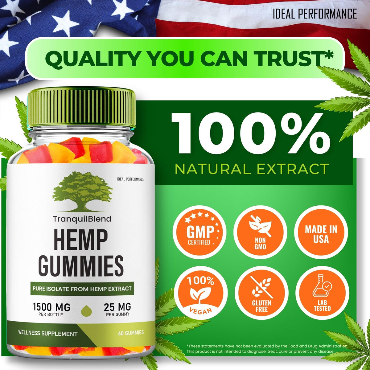 Hemp Gummies with Hemp Seeds Organic Extract 3 Pack P666