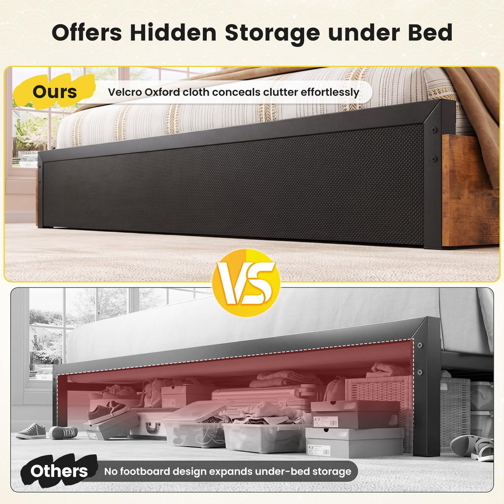 King Size Bed Frame with 4 Drawers G8970