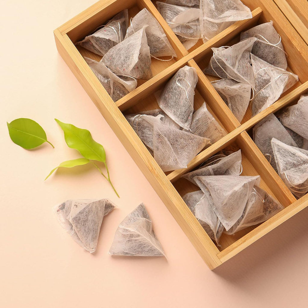 Bamboo Wood Tea Organizer Box 6-Slot K7472