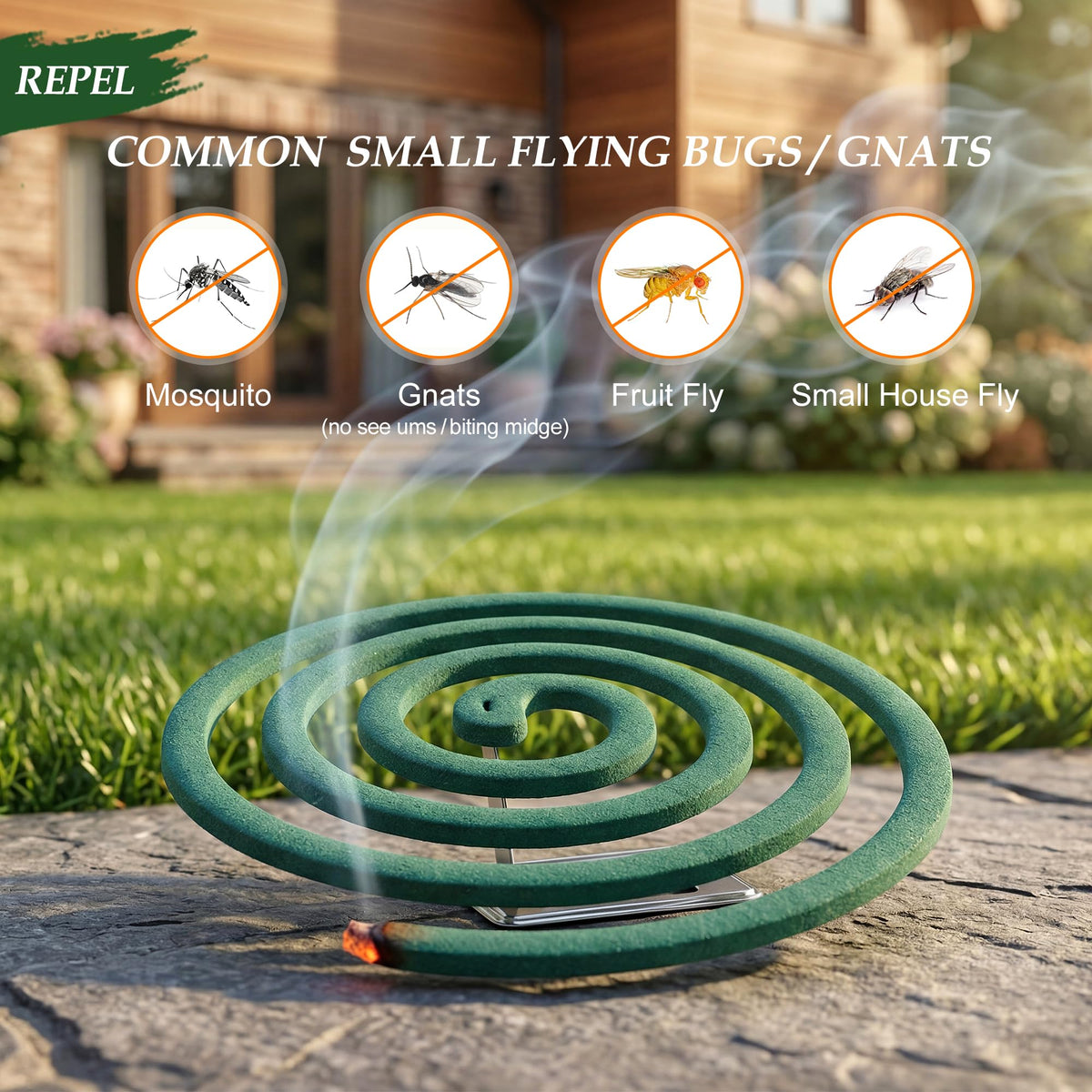 Mosquito Repellent Incense Coils with Citronella Oil, 20 Count J3310