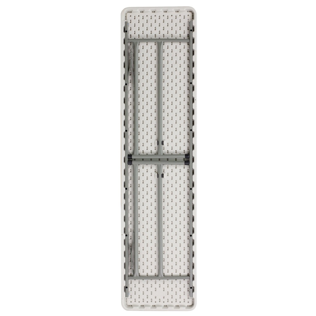 10 Pack 6-Foot Granite White Plastic Folding Table U4715