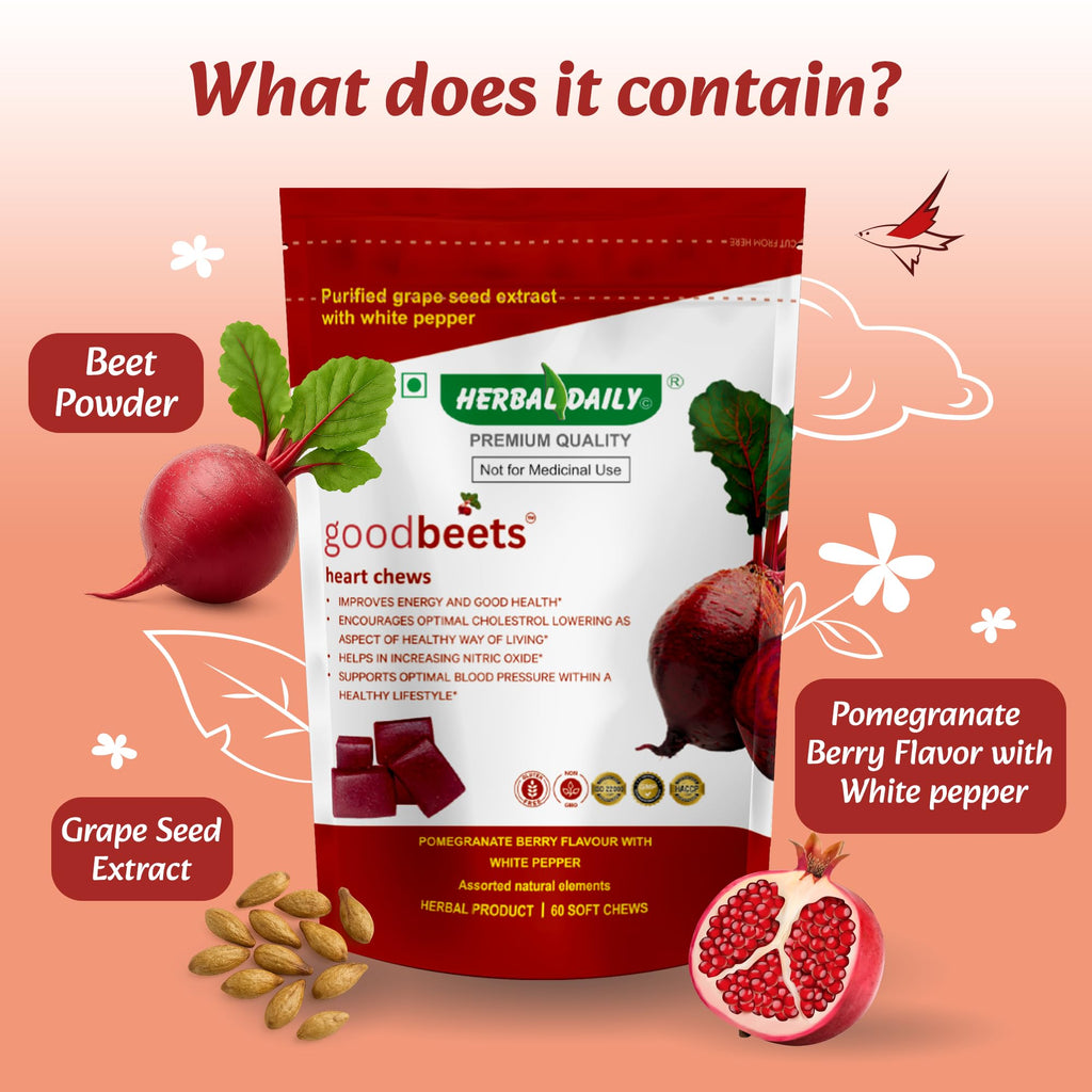 Non-GMO Grape Seed Extract & Beet Powder Soft Chews H228