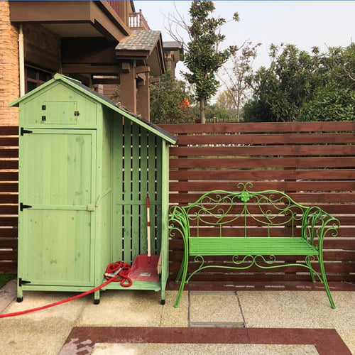 2-Seat Metal Outdoor Bench R131