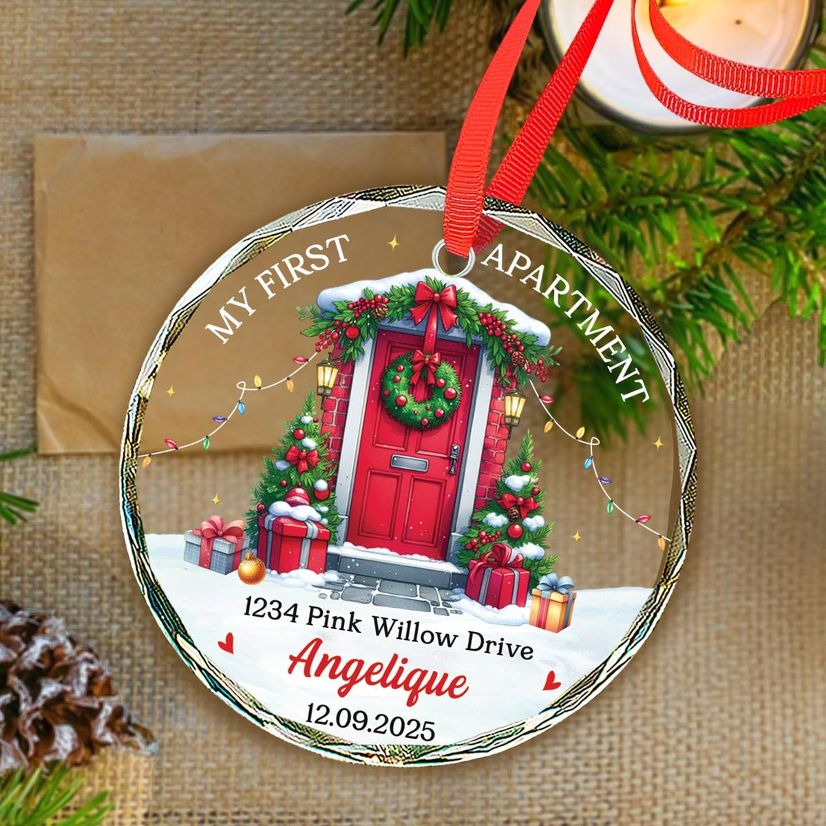 Glass Ornament Christmas 2026 I160