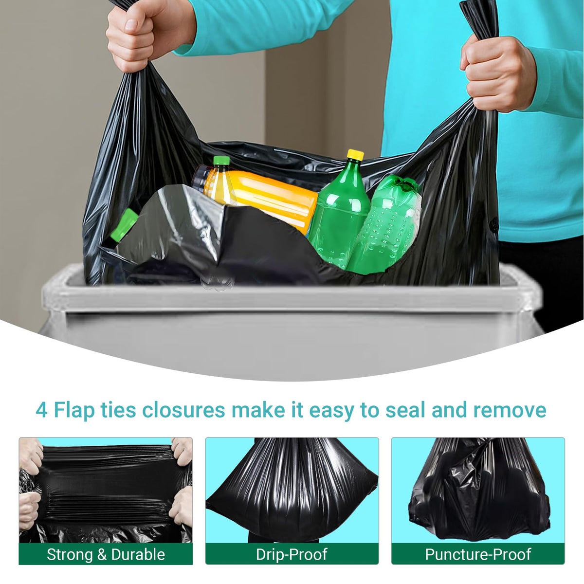 23 Gallon Trash Bags 120 CT 1.2 Mil W97830
