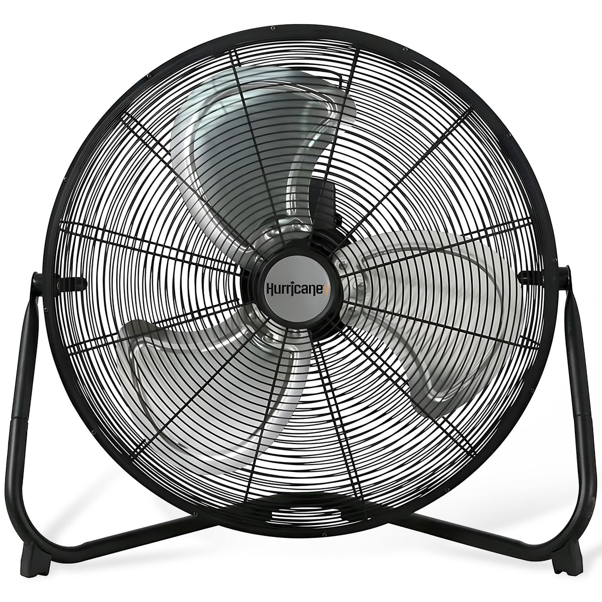 High Velocity Metal Blade Floor Fan, 3 Speeds, Black, 20in C185