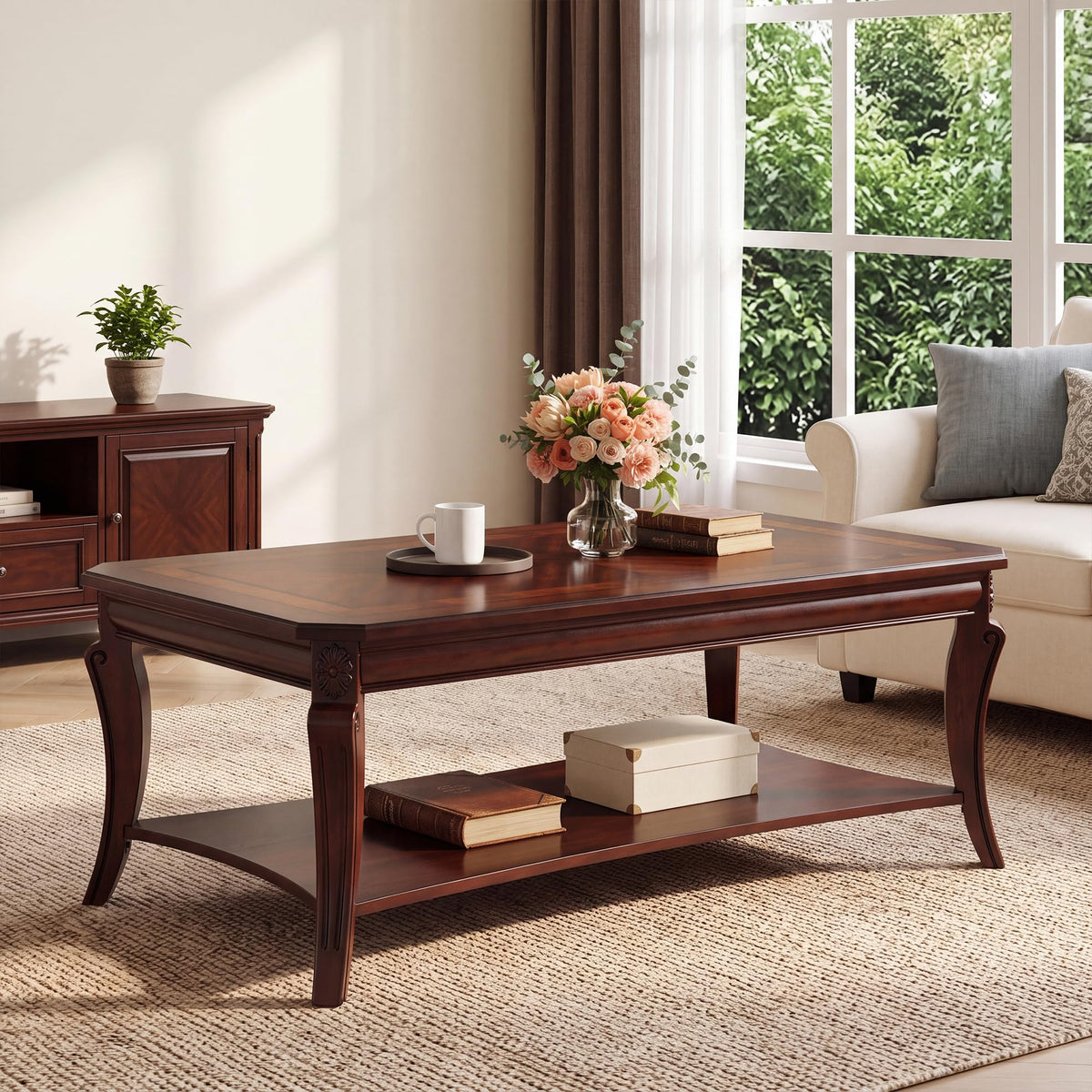 Rectangle Solid Wood Coffee Table H330
