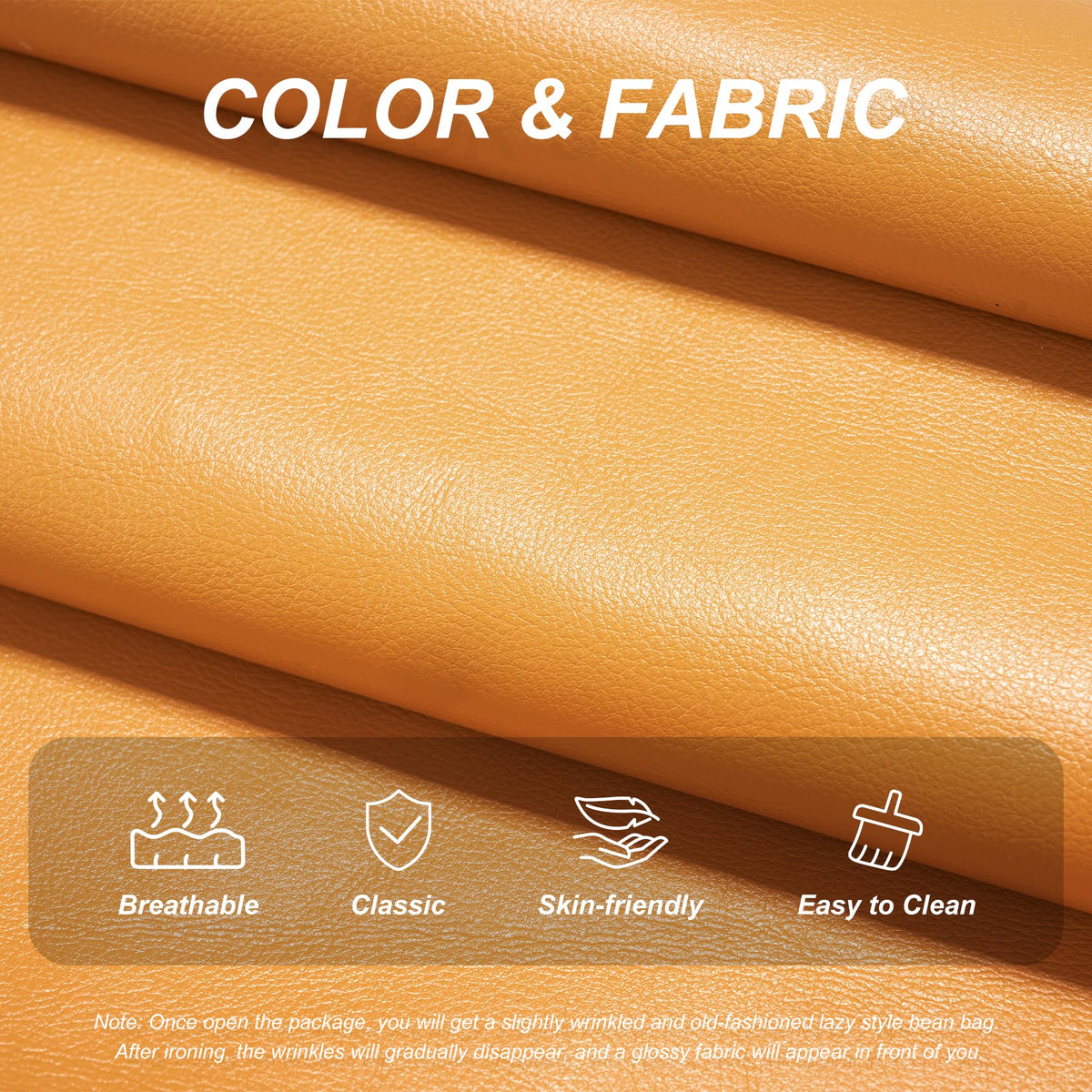 Leather Memory Foam Bean Bag Chair Q911544