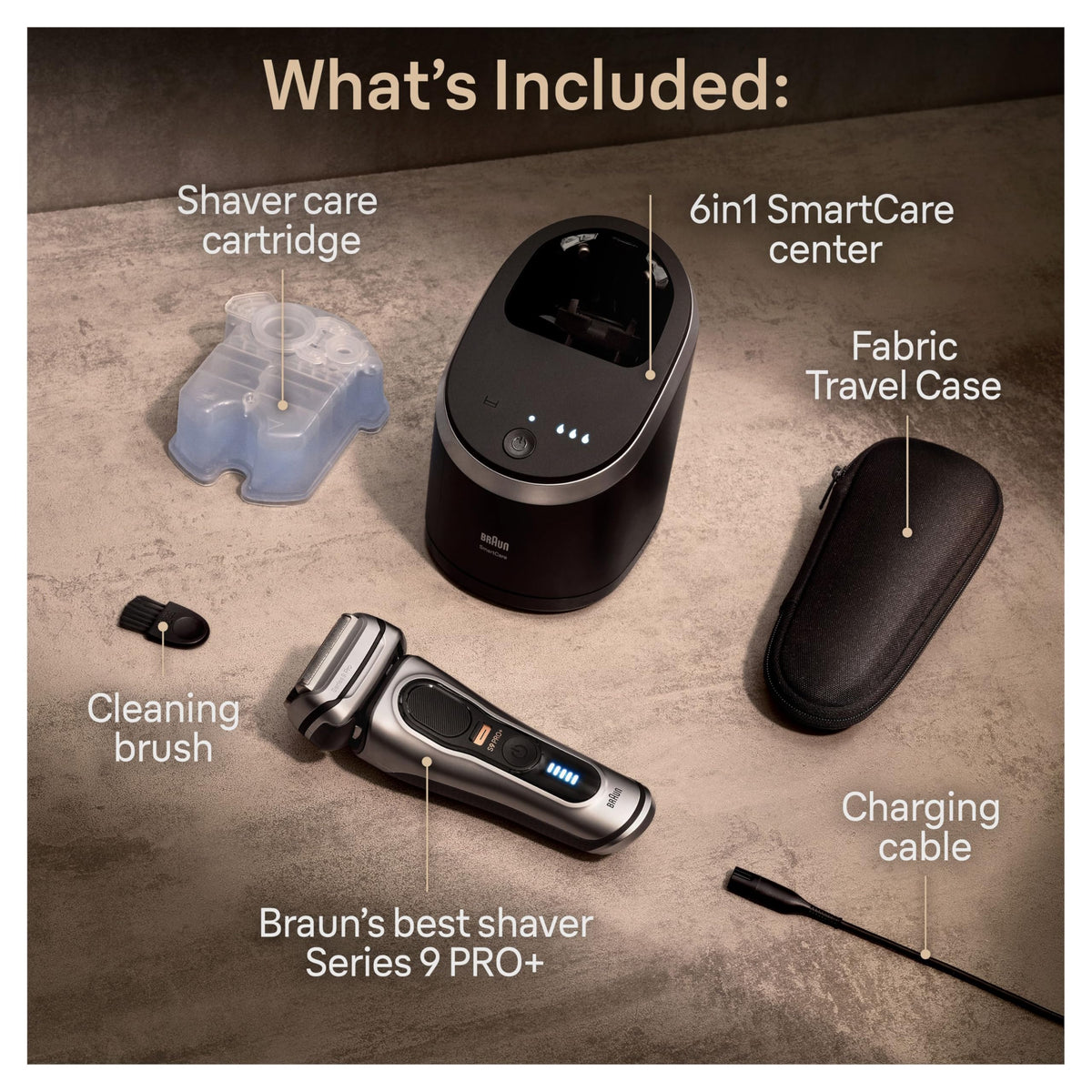 Electric Razor with 5 Shave Elements and Trimmer X259